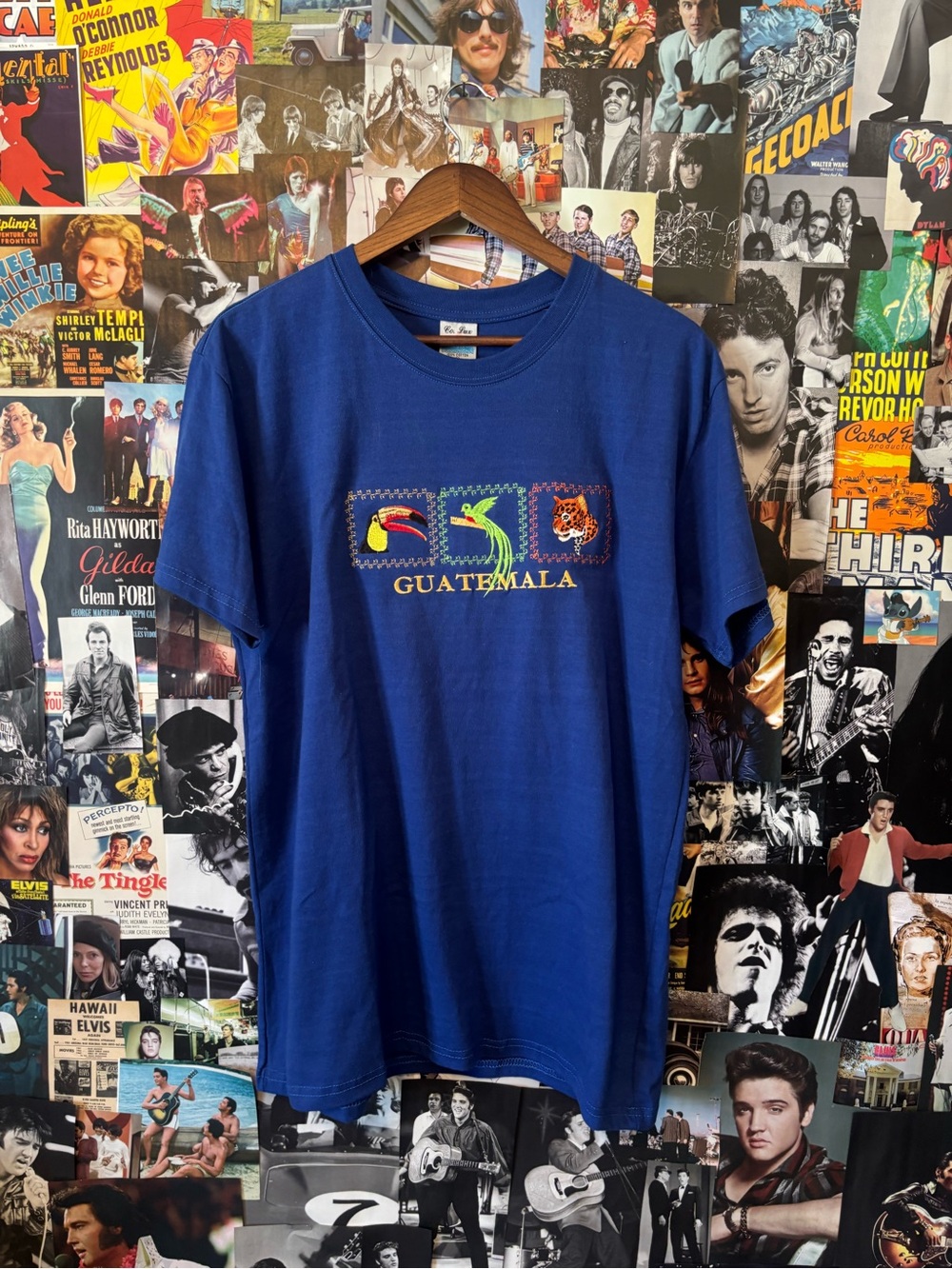 Guatemala Embroidered Short-Sleeve Tee - Blue